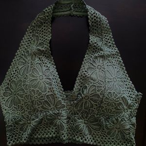 Army Green Lace Bralette